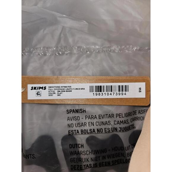 SKIMS Full Coverage Lightly Lined Bra with wire | 36C |CLAY |BNWT - Picture 6 of 6